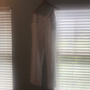 Wide leg linen pants